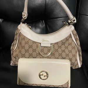 Gucci Vintage Hobo Bag with matching gucci long wallet